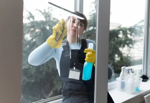 Nettoyage de vitres intérieures et extérieures au Chalard